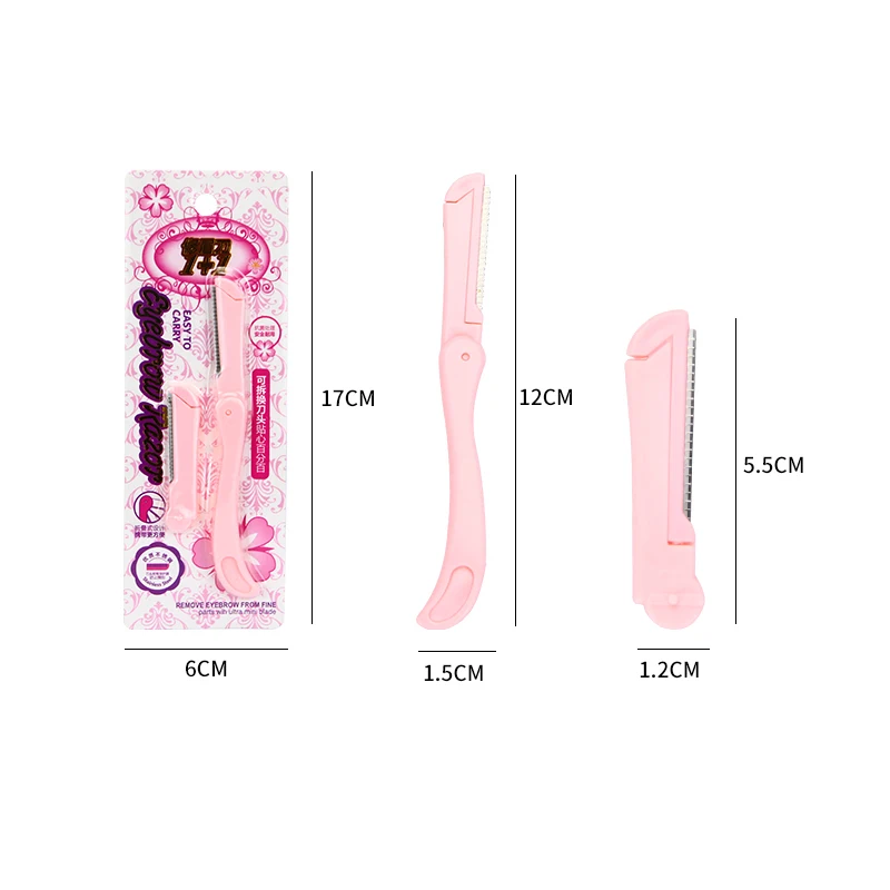 

Dermaplaning Stainless Steel Eyebrow Trimmer Eyebrow Razor Hair Razor Beauty Face Eye Brow ShaperEyebrow Shaver