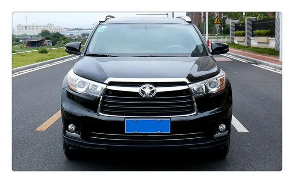 Хромированная передняя решетка капота Крышка Капота отделка Подходит для Toyota Highlander