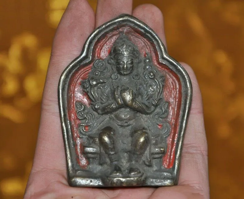 

Wedding Decoration Tibet Buddhism bronze Tara Kwan-yin Guanyin goddess Buddha statue amulet Pendant