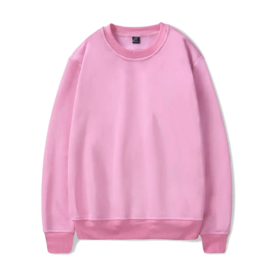 sudadera rosa hombre sin capucha