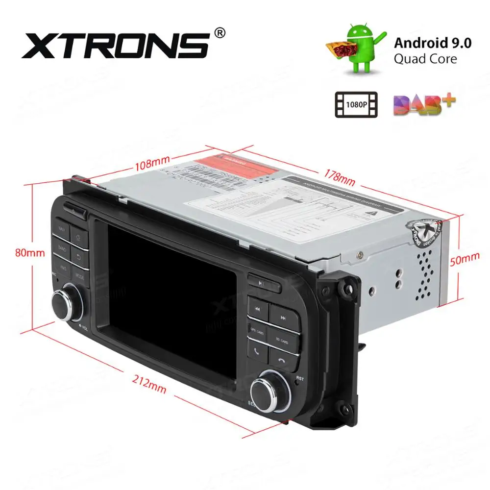Discount XTRONS 5" Android 9.0 Car Radio Stereo Player for JEEP Grand Cherokee Liberty Wrangler for Chrysler for Dodge GPS Navigation 5