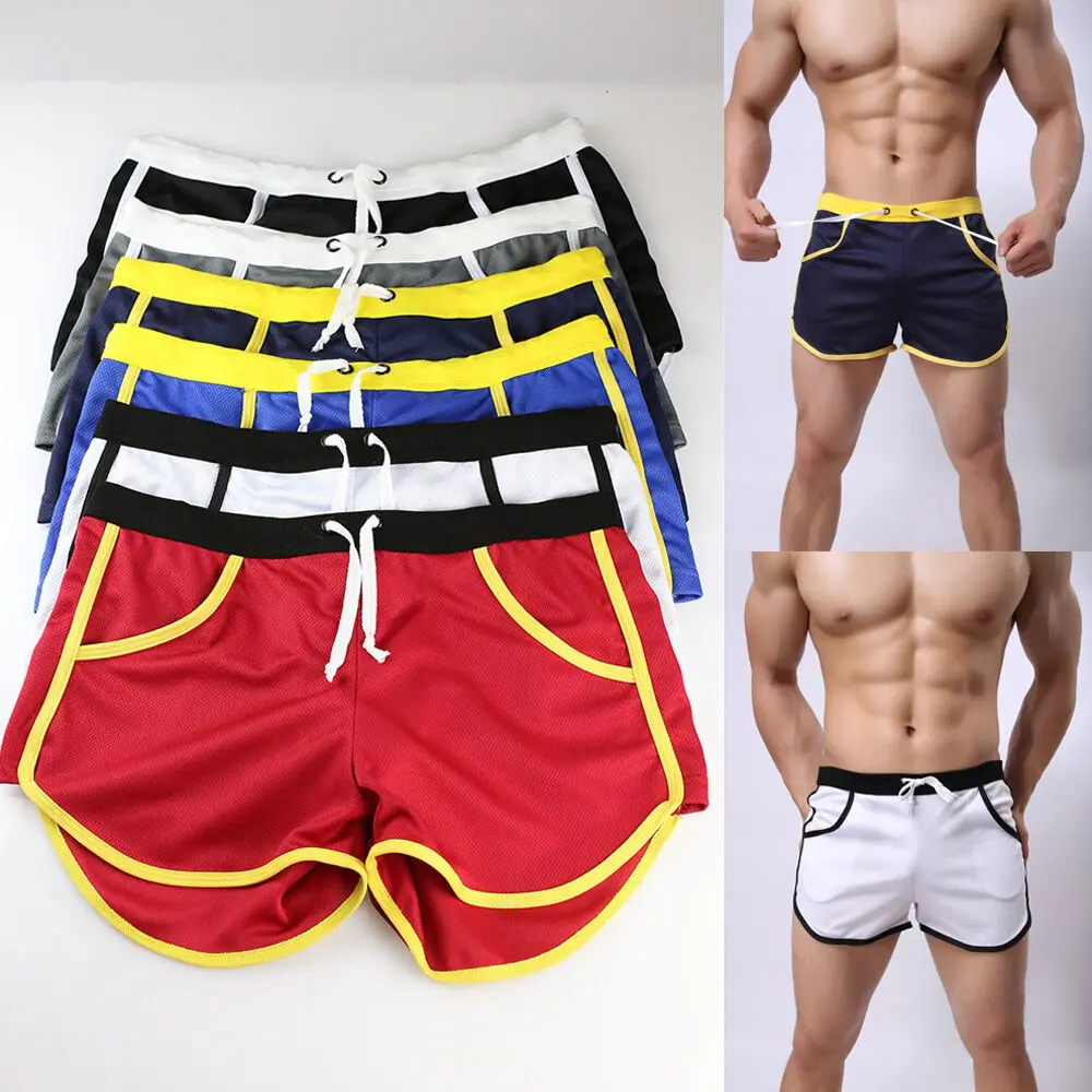 Men's GYM Shorts Training Running Sport Workout Casual Jogging Trousers  Breathable Beach Short Swimwear Hot sale