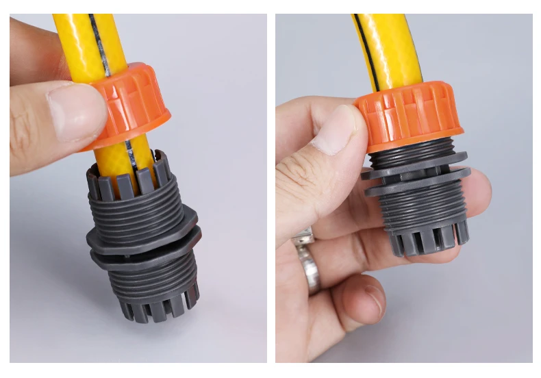 Garden Watering Hose plastic Quick Connector 1/2" 3/4'' 1 Double Male Hose Coupling Joint Adapter Extender Set For Hose Pipe