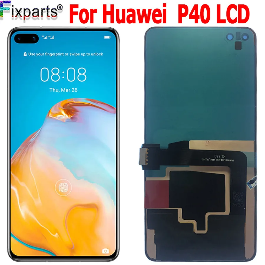 100% протестированный дисплей для Huawei P40 ЖК сенсорный экран запасные части 6 1 дюйма