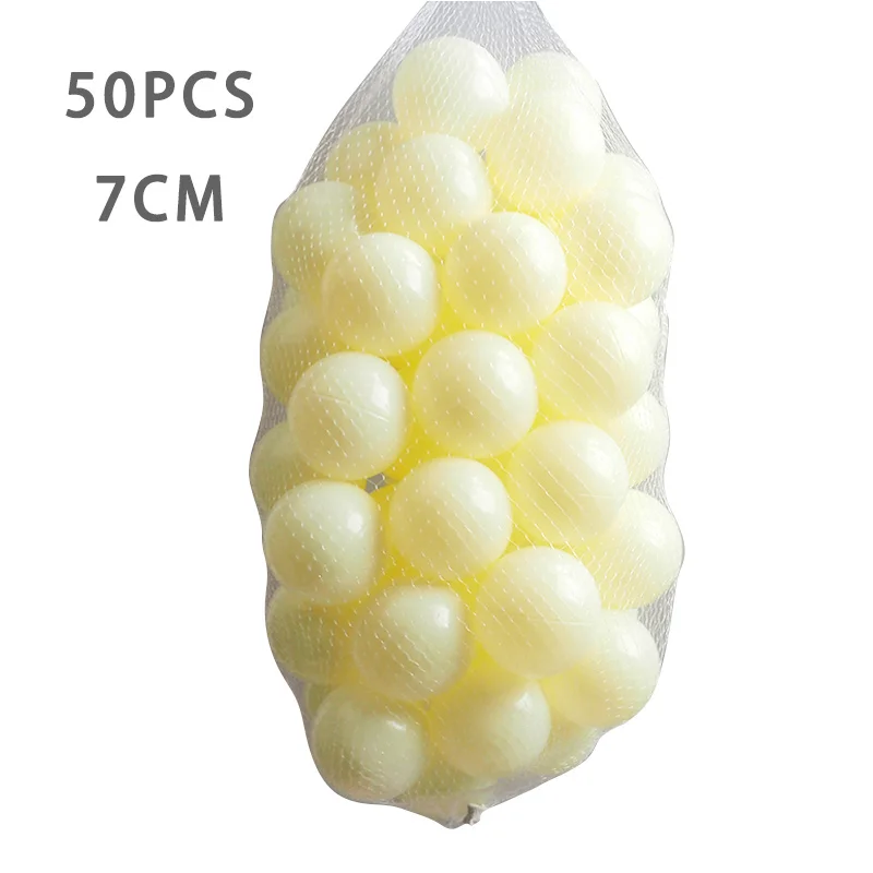 WJ3709MKY 50 шт. 7 см шарики экологически чистый мяч игрушки для бассейна красочные шары для сухого бассейна мягкий пластиковый Океанский шар Забавный малыш плавательный бассейн Пита игрушка подарок - Цвет: WJ3709MKY