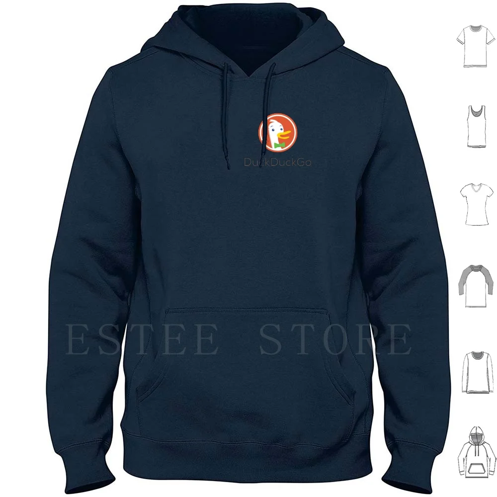 Duckduckgo Logo Felpe Con Cappuccio Manica Lunga Duckduckgo Duck Duck Go Duck Golang Motore Di Ricerca Motore Di Ricerca Google Bing