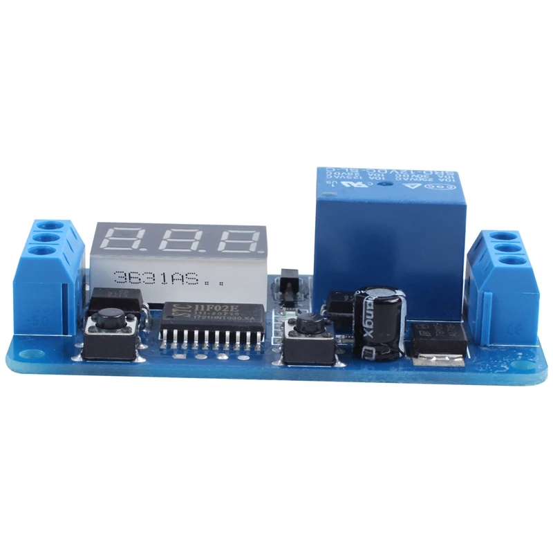 DC 12V Светодиодный дисплей цифровой таймер задержки переключения Модуль PLC Автоматизация