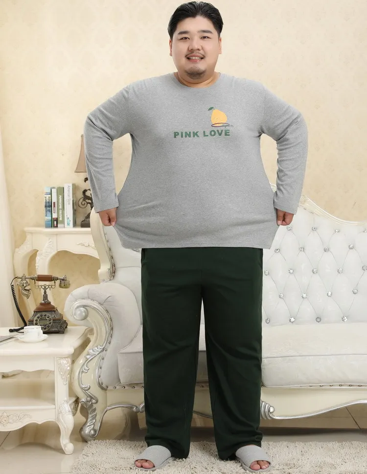 Зимняя модная полосатая Пижама 5XL 140 кг, Мужская пижама из чистого хлопка с длинными рукавами, мужские осенние пижамные комплекты, Мужская домашняя одежда