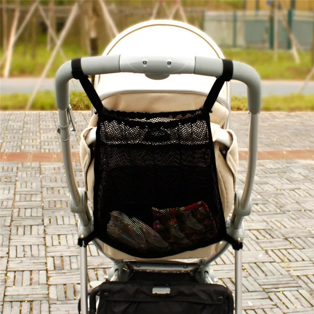 Stoller Bag Baby Stroller Net Bag Pocket Infant Stroller Mesh Bottle Diaper Stroller Organizer Holder Baby Stroller Accessories
