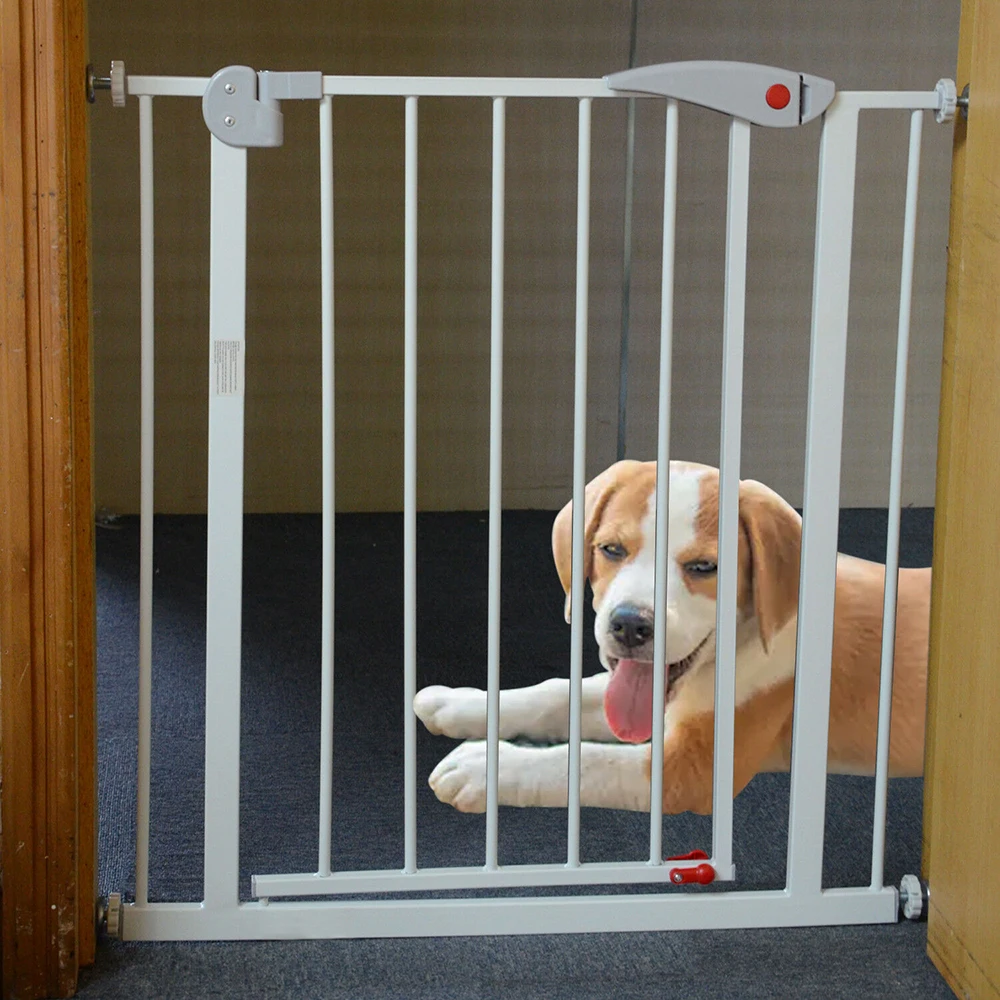 

2019 New Dog Gate Fence Pet Barrier Safety Gate Dog Fence Safe Guard for House Indoor Stair Doorway Metal Safety Pet Fence