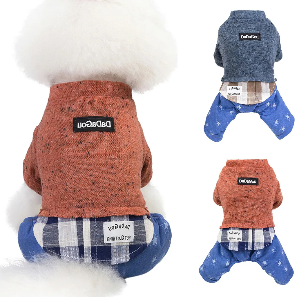 

2019 New New Pet Four-legged Star Coat Autumn And Winter Keep Warm Cat Dog Clothing