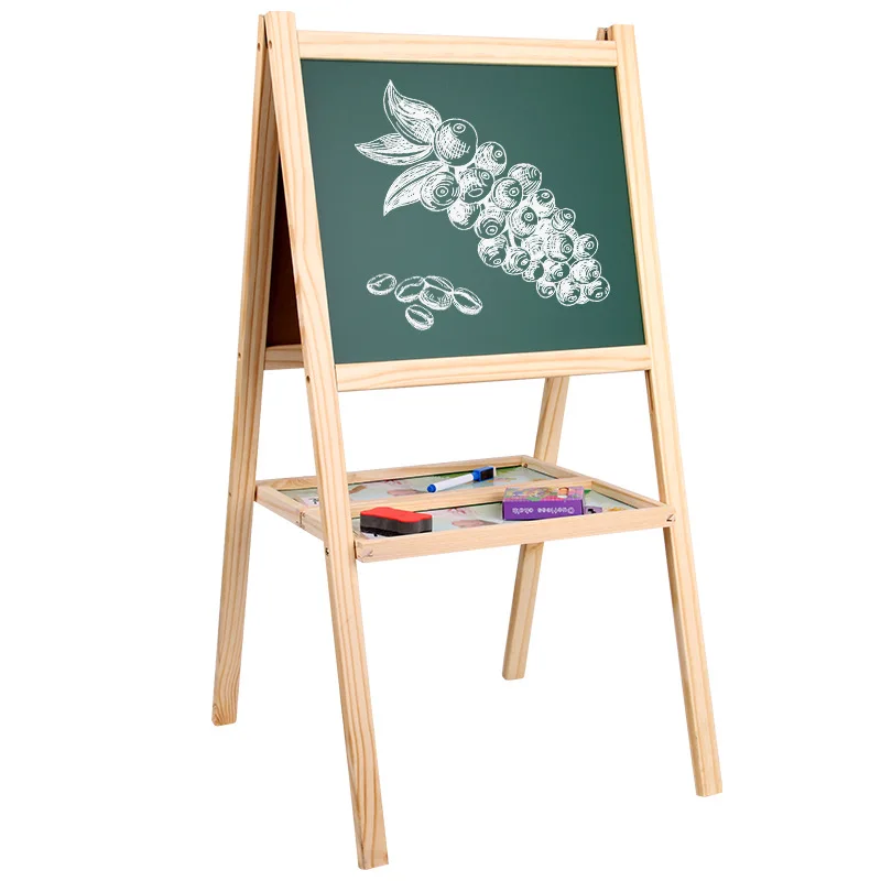 

Multi-functional Logs Folding Double-Sided Magnetic Drawing Board WordPad Small Blackboard Braced Drawing Board CHILDREN'S Easel