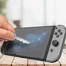 Защитная пленка из закаленного стекла с изогнутым экраном 9 h, защита от отпечатков пальцев, аксессуары для игр Ns