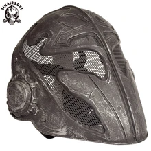 

Tactical Breathable Paintball Airsoft Masks Wire Mesh Templar Fabric Plastic Face War Game Glorious Knight Mask Shooting Target