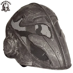 Tactical Breathable Paintball Airsoft Masks Wire Mesh Templar Fabric Plastic Face War Game Glorious Knight Mask Shooting Target