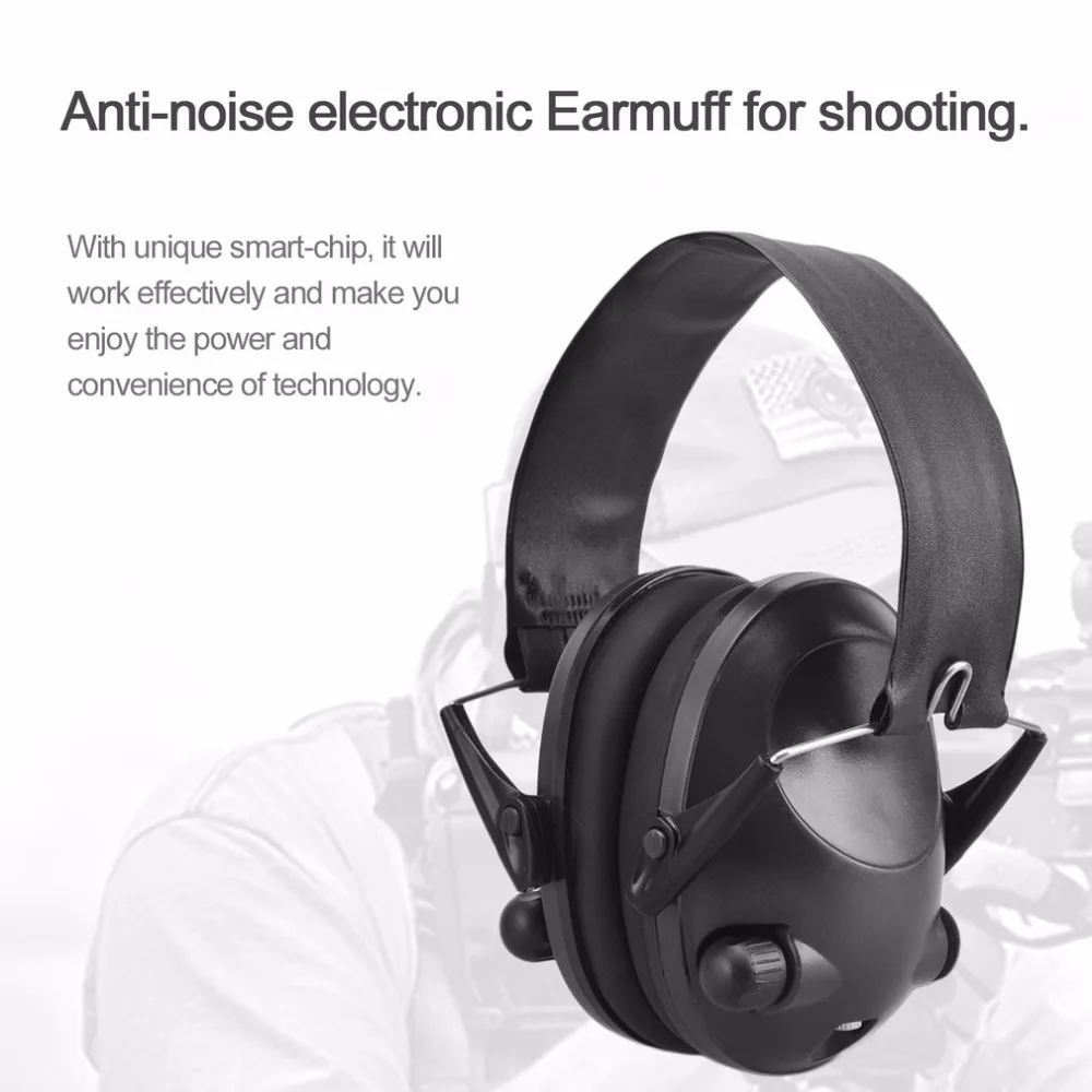 Electronic Ear Protection Shooting Hunting Ear Muff Anti-Noise Tactical Headset Hearing Ear Protection Headphone for Hunting