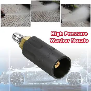 

Auto Tool High Pressure Washer Nozzle Tips Brass Connector Attachment Adjustable Spraying Way Car Washing