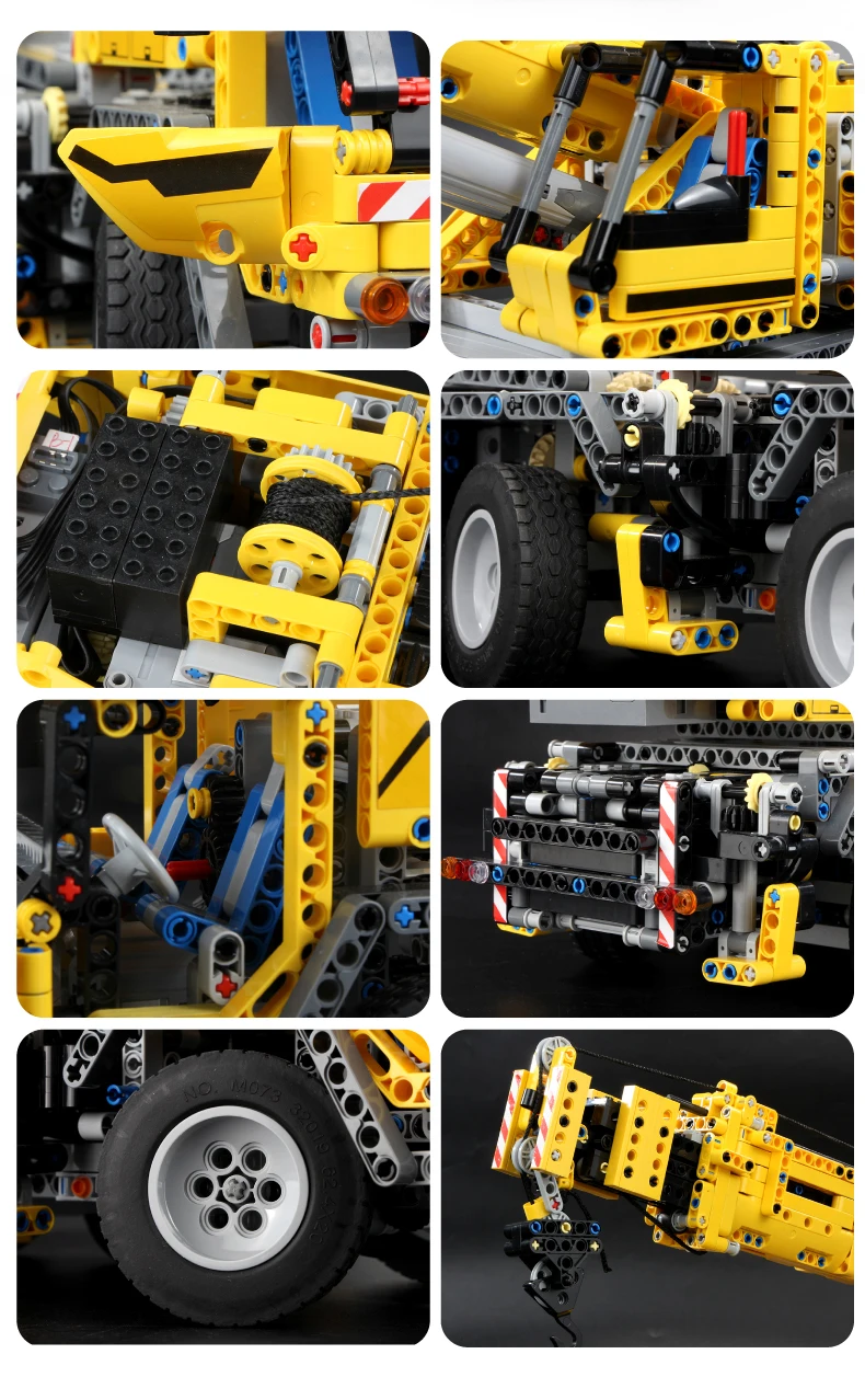 Technic APP двигатель мощность мобильный кран Mk II модель автомобиля 42009 строительные блоки кирпичи игрушки Детские подарки Совместимость MOC 0853