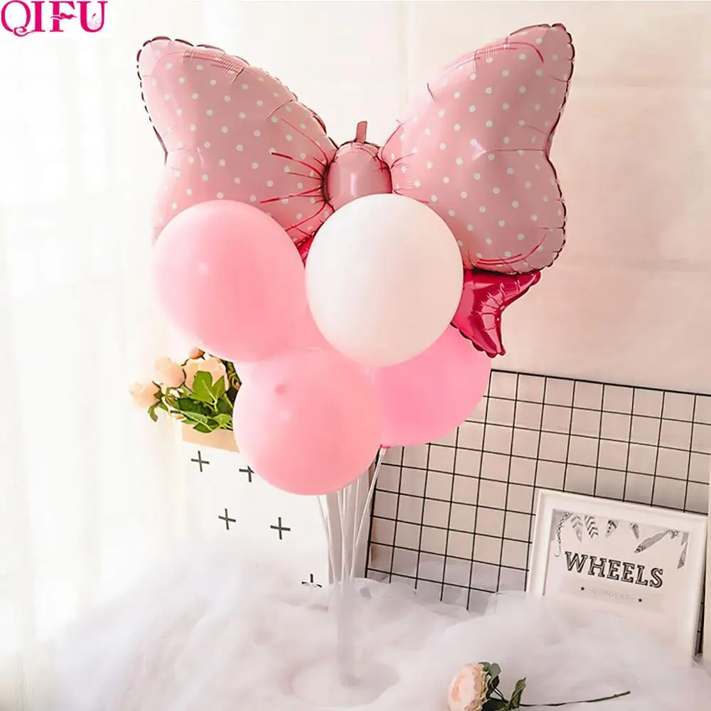 QFU Baby Shower мальчик украшения для девочек это девочка о Детские шары пол раскрыть
