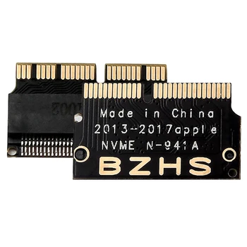 

2 Pcs NGFF M.2 NVME SSD Adapter Card for Upgrade Mac Book Air(2013-2016 Year) and Mac PRO(Late 2013-2015 Year)