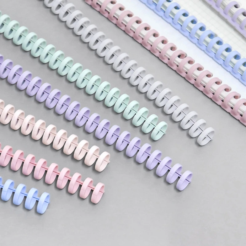 

10 Pieces Of A4 30 Hole Circle Ring Spiral Notebook Binding Clip Loose-leaf Paper Book Scrapbook Photo Album Office Supplies