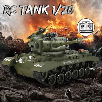 

1/20 Rc Battle Tank Remote Control War Shooting Tank Big Scale Radio Tiger Tank Army Battle Tank Model Battle RC Tank Toy