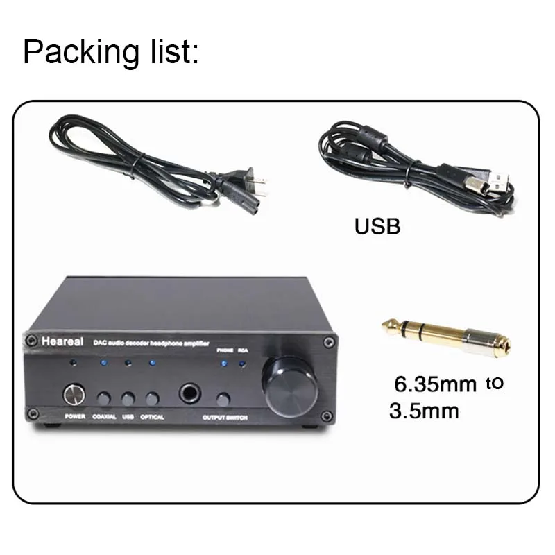 ES9018 DAC decoding amp hifi headphone amplifier