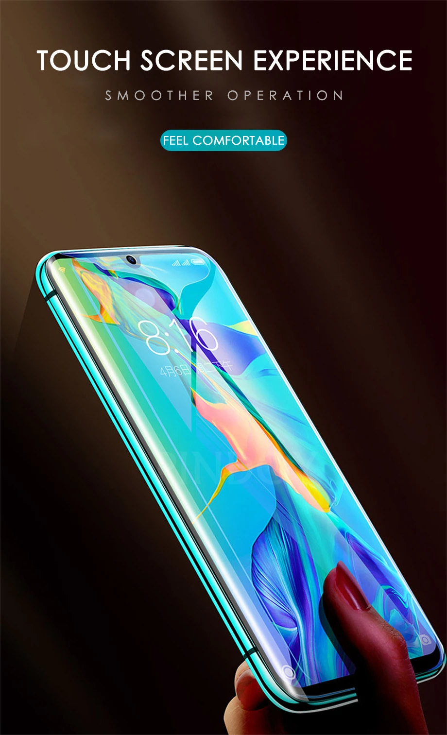 2Pcs Screen Protector For Huawei P30 P20 P40 Lite Pro