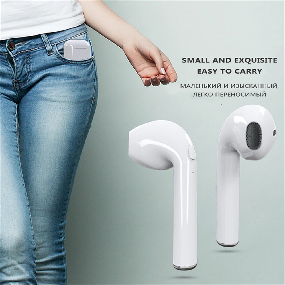 Hot Sale I7s TWS Bluetooth Earphone Stereo Earbud Wireless Bluetooth Earphones In-ear Headsets For All Smart Phone