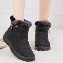 Ботильоны для женщин; зимняя обувь; плюшевые теплые меховые женские ботинки; женские замшевые зимние ботинки на молнии; Botines Mujer;