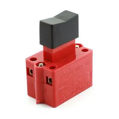

AC 220V 380V 10A DPST 2NC Momentary Switch Red for Electric Drill Tool