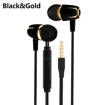 

Wired Stereo In-ear Headphone colorful with Mic Earphone Electroplating Bass Handsfree Call Phone Earphone for Samsung huawei