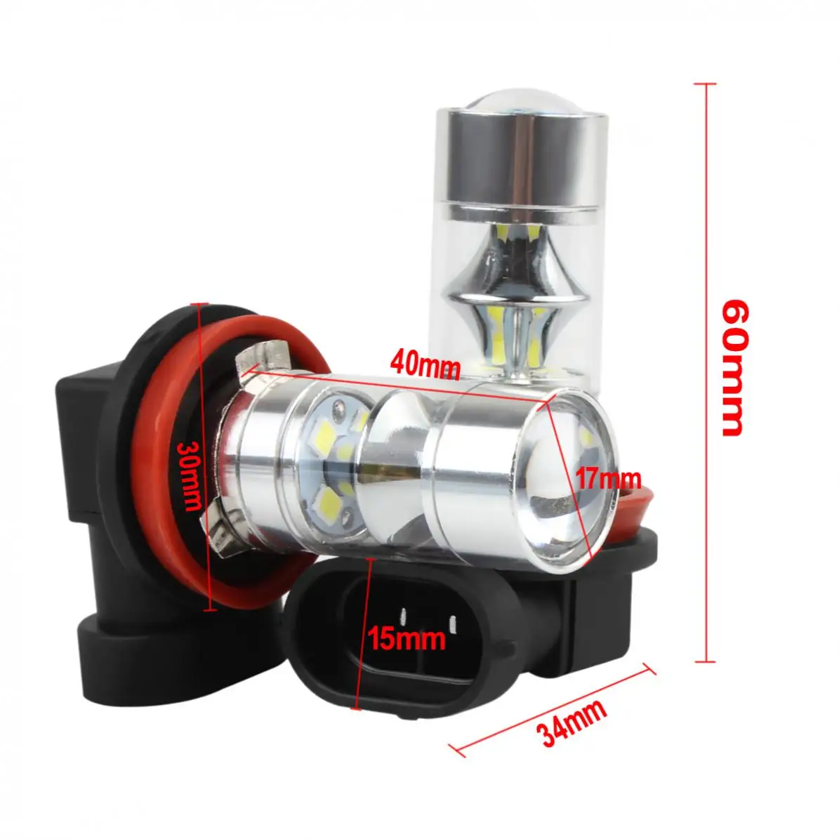 2X супер белый 750LM H8 H11 60 Вт 12-SMD 2323 светодиодный Противотуманные фары дальнего света лампы