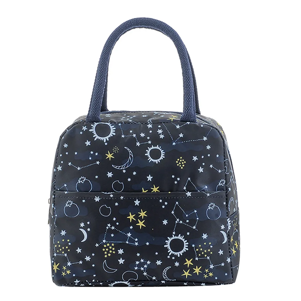 Maison Fabre 1PCs New Fresh Oxford Lunch Bags Insulation Cold Thickened Waterproof  Waterproof  Leisure Bags Cute Tote Bag 904