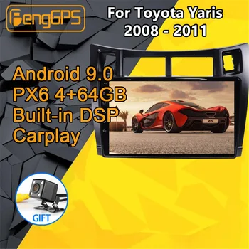 

For Toyota Yaris Android Radio 2008 2009 2010 2011 Car Multimedia Player Stereo PX6 Audio GPS Navigation Head unit Autoradio IPS