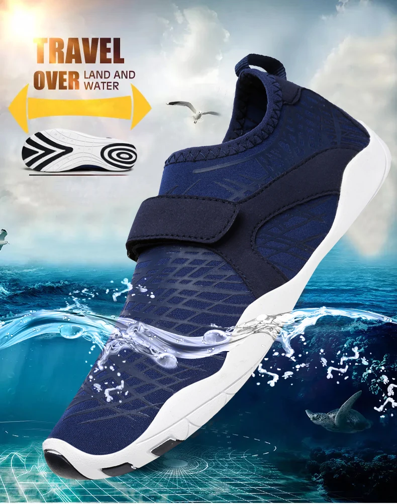 WWKK Summer Water Shoes Men Beach Sandals Upstream Aqua Shoes Woman Man Quick Dry River Sea Slippers Swimming Sneakers
