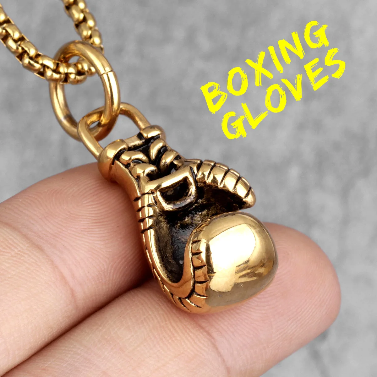 Boxing Gloves Necklace 14K | Adina Eden Jewels