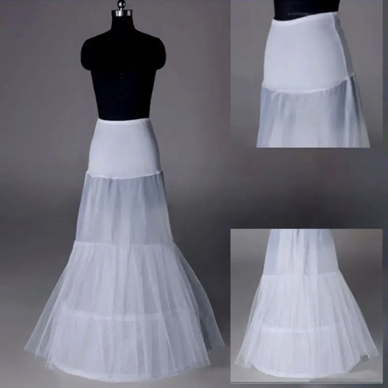 Модный маленький рыбий хвост Дамская поясная сумка на бедрах свадебное платье Нижняя юбка длинная белая Нижняя юбка