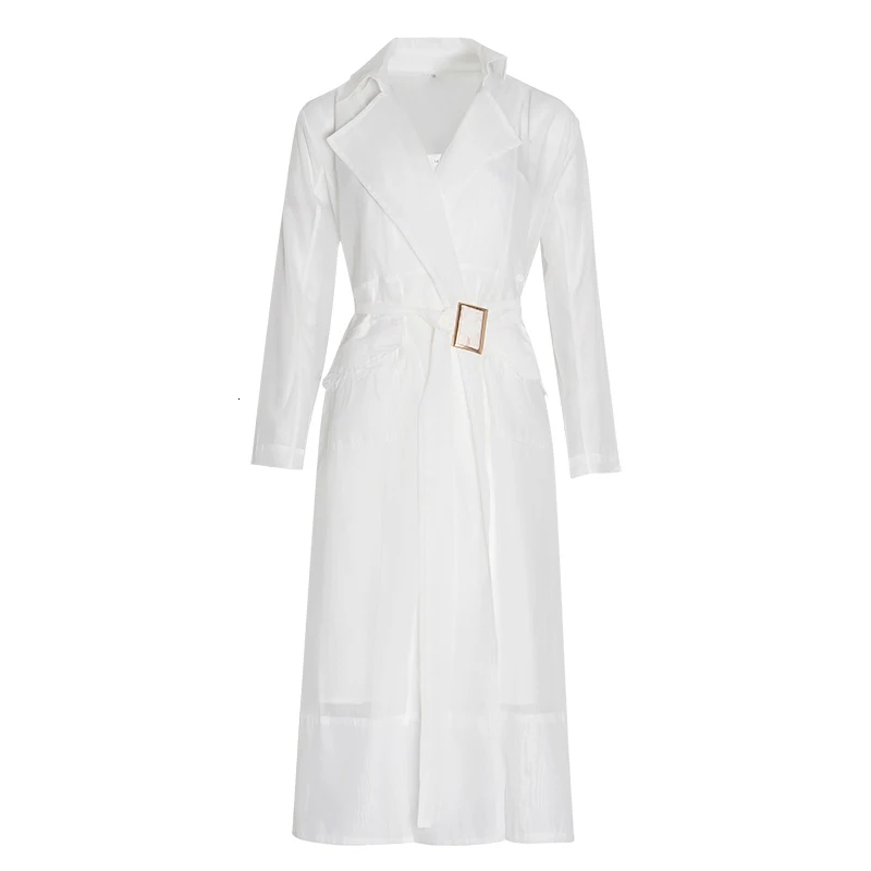 Najtaniej TWOTWINSTYLE woal zasznurować wiatrówka sukienka kobiety z długim rękawem Feather kieszenie Sexy sukienek kobiet eleganckie ubrania 2019