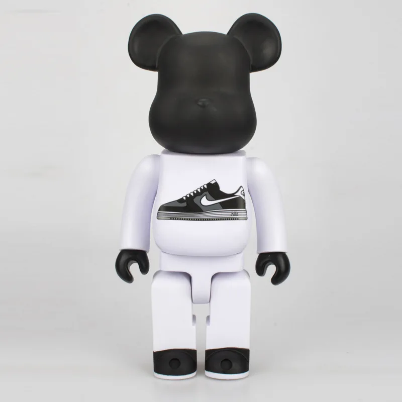 

Hot Selling Violence Bear Cartoon Doll E @ Rbrick Blocks Bear Nike Sneakers Garage Kit Model Ornaments 400% Boxed