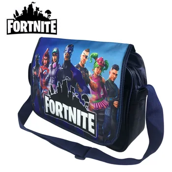 

1PC Fortnite Color Picture Canvas Satchel Digital Printing Satchel 3D Color Student School Bag Game Peripheral Student Supplies