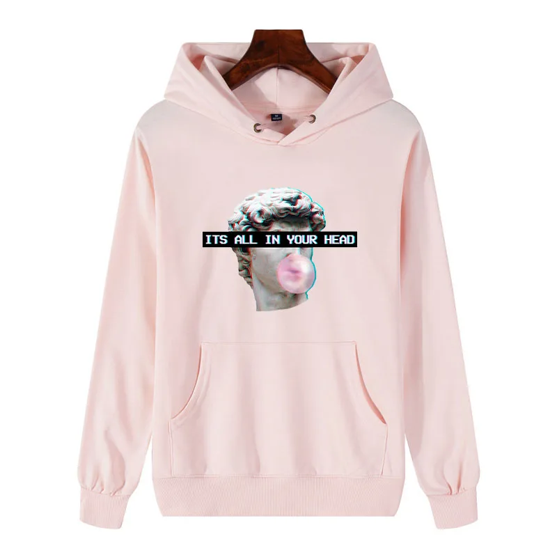 

vaporwave Unisex Hoodies Harajuk Streetwear Sad Girl Retro Anime Women/men aesthetic Fashion Japanese Cotton Normal Hooded