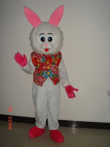 Прямая с фабрики китайский Кролик талисман костюм для взрослых на Хеллоуин День Рождения мультфильм одежда костюмы для косплея
