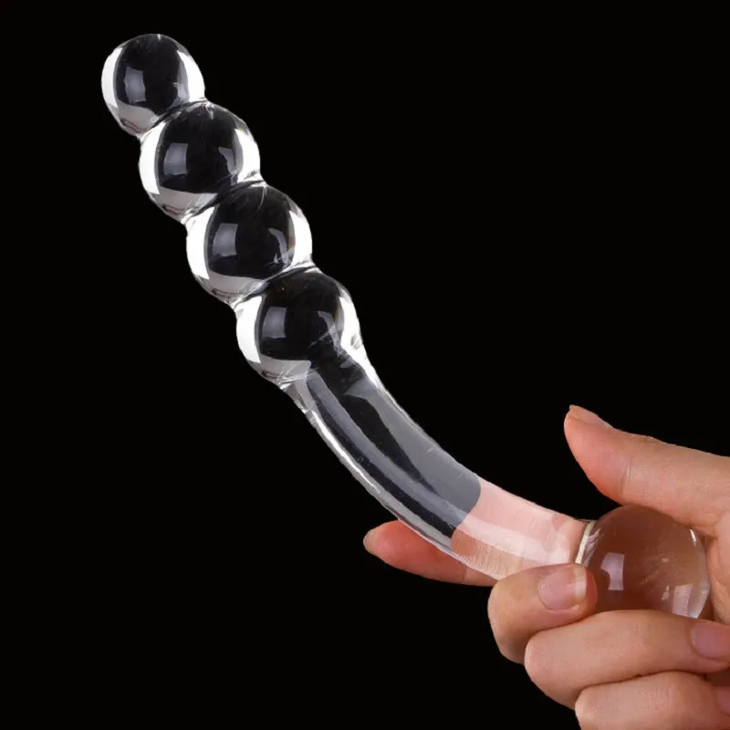 Pyrex-Glass-Dildo-Fake-Penis-Crystal-Anal-Beads-Butt-Plug-Prostate-Massager-G-Spot-Female-Masturbation
