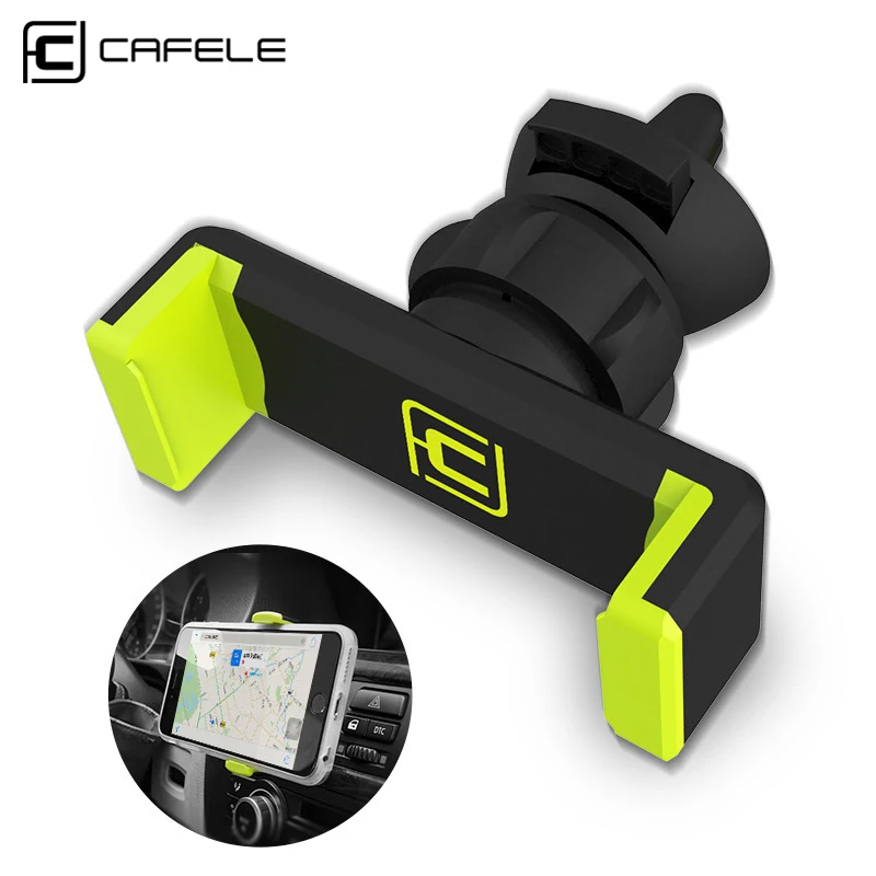 

CAFELE Car Phone Holder Air Vent Mount Holder for iphone X 8 Samsung S9 Huawei P20 Xiaomi 360 Rotate GPS Paste Stand