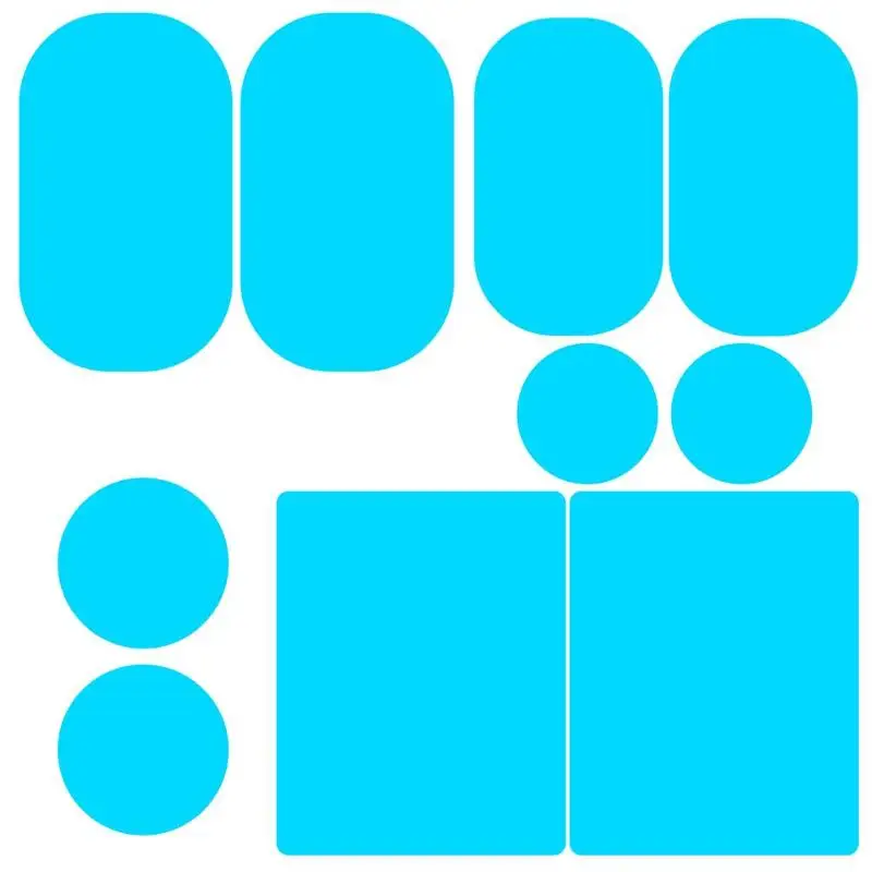

VODOOL 2Pcs Car Mirror Window Clear Film Car Motorbike Rearview Mirror Protective Film Waterproof Rainproof Anti Fog Car Sticker