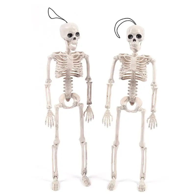 На все тело висящий взрослый человеческий скелет Хэллоуин реквизит sciential Bones Models реалистичные полимерные черепа вечерние строительные декорации 72XC