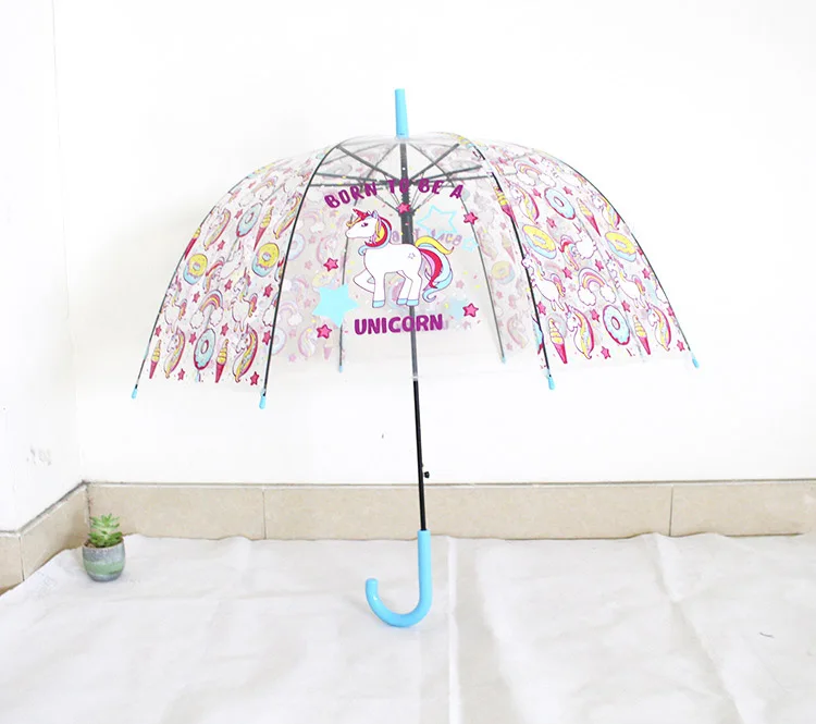 Детский зонт Единорог Прозрачный Paraguas Parapluie Ombrello Sombrilla складной зонтик Mujer прозрачный зонт Paraplu