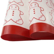 1 шт. коврик для выпечки печенья Рождественская силиконовая коврик для выпечки высокотемпературное сопротивление DIY Инструменты для выпечки бытовой коврик для выпечки