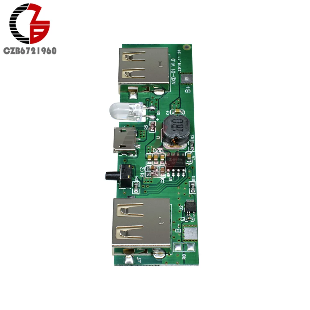 Micro USB 5V 1A 2A 18650 литиевая батарея зарядная плата 2 USB выход литий-ионная Lipo батарея защита для мобильного банка питания DIY